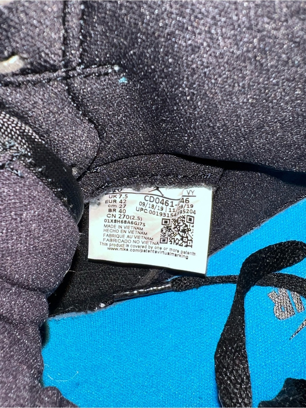 Nike Air Jordan 1 Mid - Red, Black & Blue Accent - Picture 9 of 9